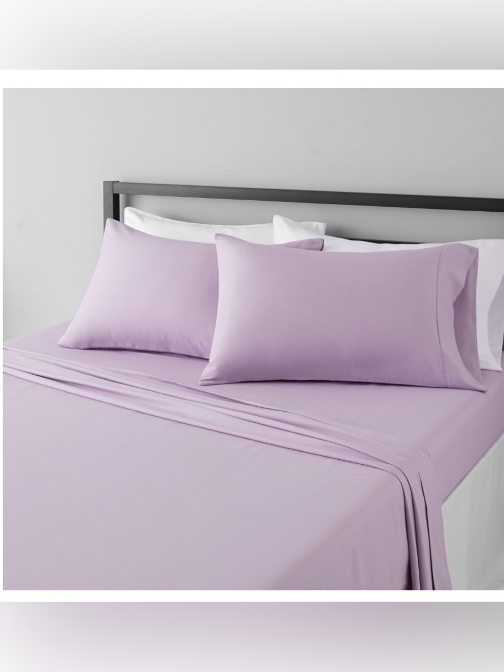 FULL SIZE 4Pc. Sheet Set 100% Brushed Microfiber - FROSTED LAVENDER